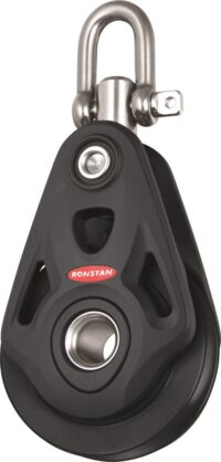 Ronstan Core 60mm, 1-schijfsblok, swivel, staaldraad