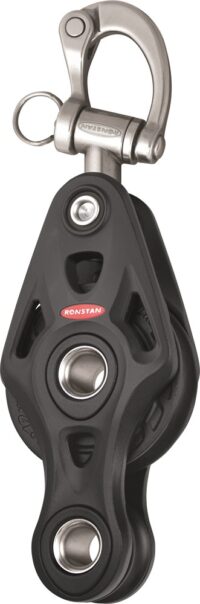 Ronstan Core 60mm, vioolbok, swivel, hondsvot, snapsluiting