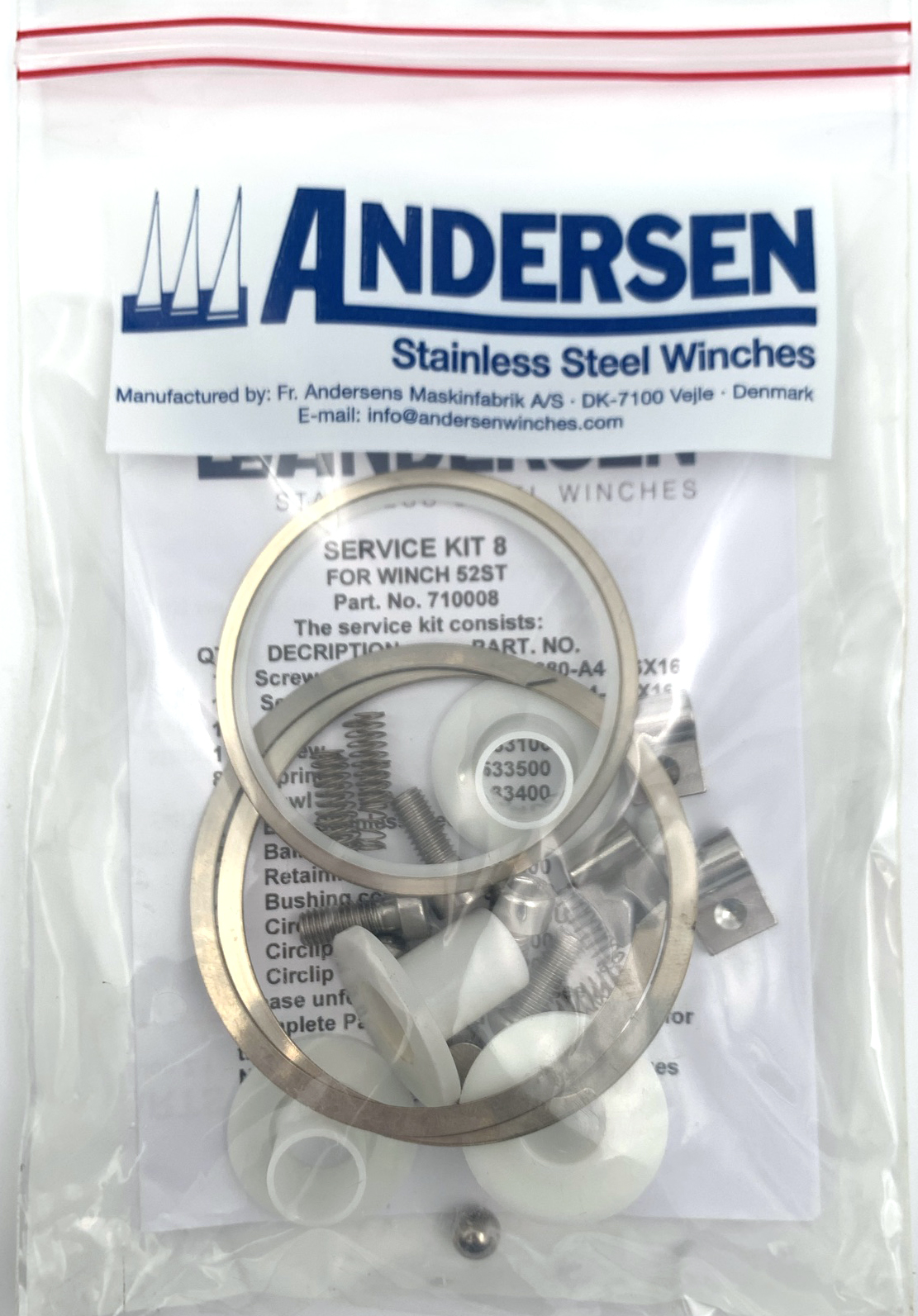 Andersen Service kit winch RA710008