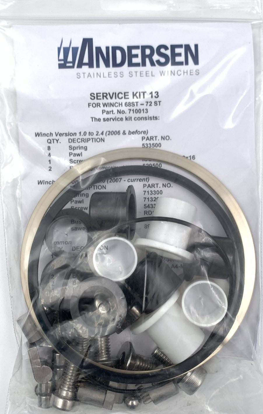 RA710013 Andersen Service kit winch