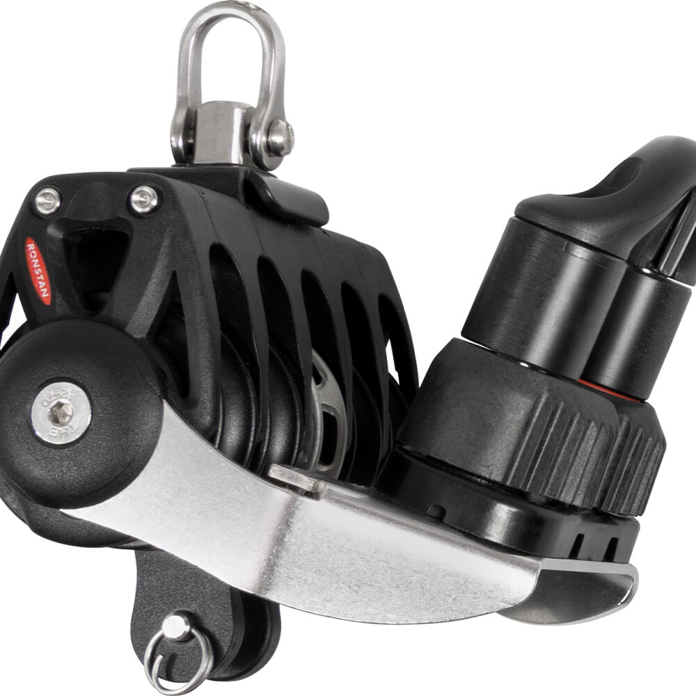 Ronstan Orbit S40 BB, 5-schijfsblok, hv, klem, swivel