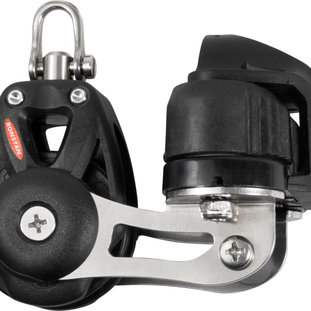 Ronstan Orbit S40 BB, 1-schijfsblok, klem, swivel