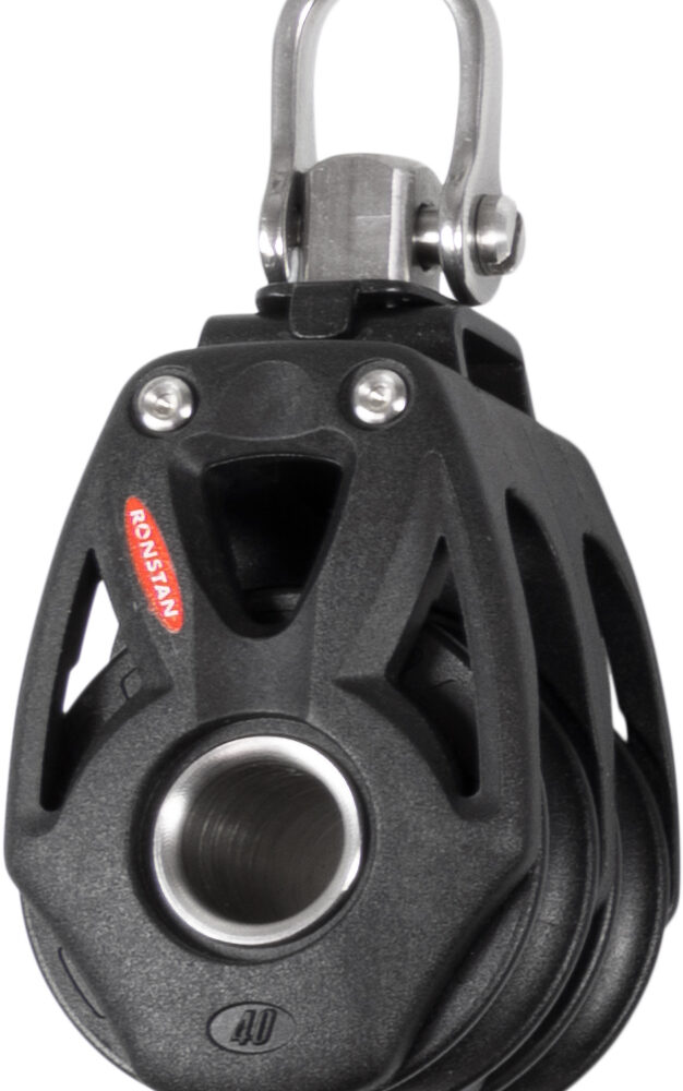 Ronstan Orbit S40 BB, 2-schijfsblok, swivel