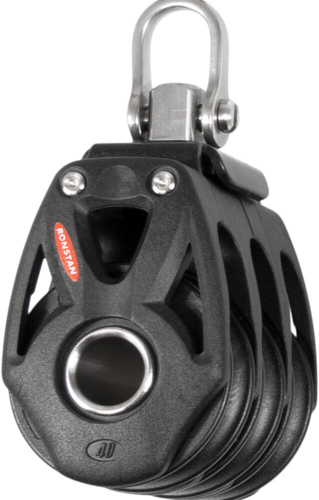 Ronstan Orbit S40 BB, 3-schijfsblok, swivel