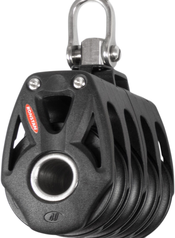 Ronstan Orbit S40 BB, 4-schijfsblok, swivel