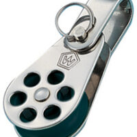 Wichard Blok 24 mm RVS 1-schijfs met sluiting