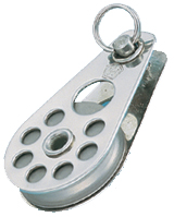 Wichard Stagblok 50 mm RVS alu.schijf 5 mm draad