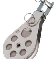 Wichard Stagblok 70 mm RVS alu.schijf 7 mm draad met gaffel