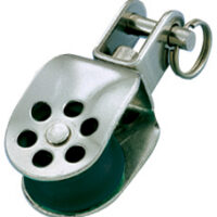 Wichard Blok 24 mm RVS 1-schijfs met gaffel en wartel