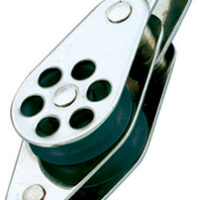 Wichard Blok 24 mm RVS 2-schijfs met houdsvot en sluit