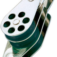 Wichard Blok 24 mm RVS 3-schijfs met hondsvot en sluiting