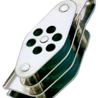Wichard Blok 24 mm RVS 3-schijfs met V klem, hondsvot en slu